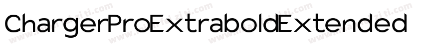 Charger Pro Extrabold Extended字体转换